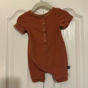 Rags to Raches Rust Essential Short Romper 3-6 Months